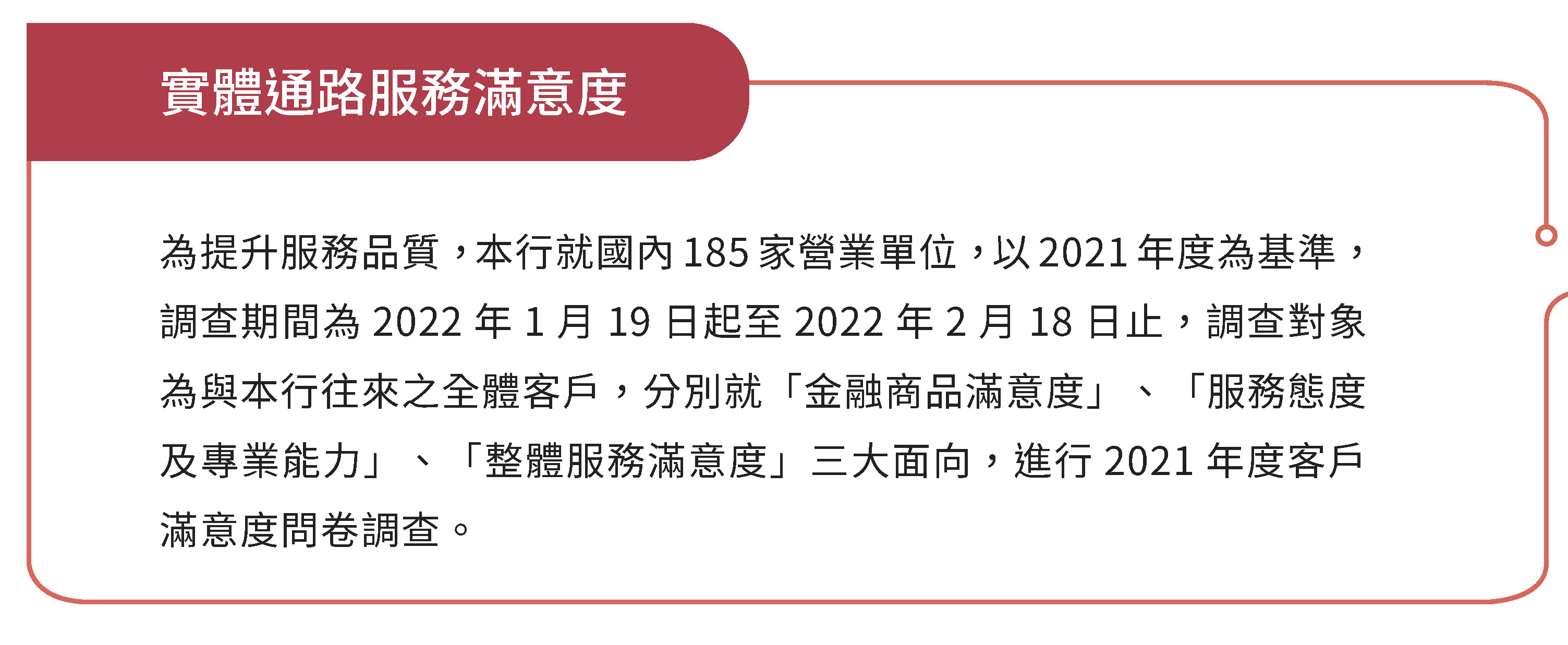 實體通路服務滿意度