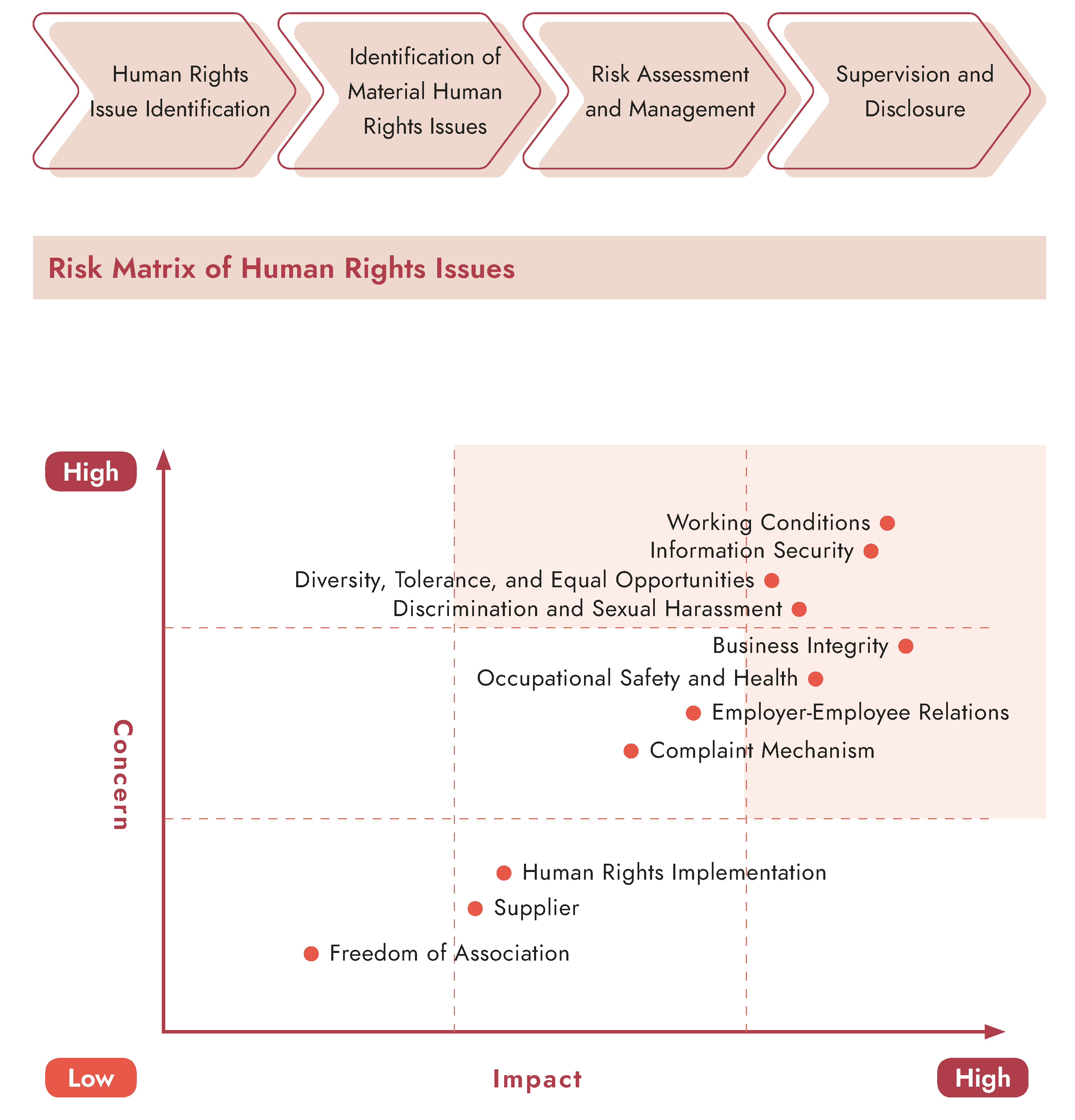 Risk Matrix of Human Rights Issue