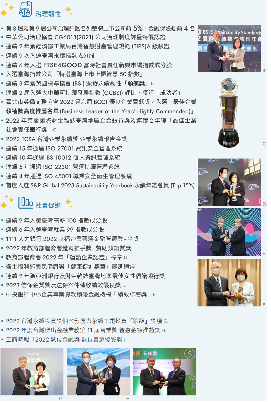 企業永續績效-治理韌性、社會促進
