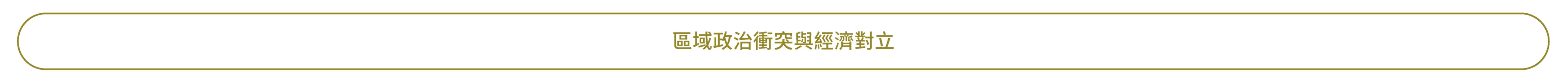 區域政治衝突與經濟對立