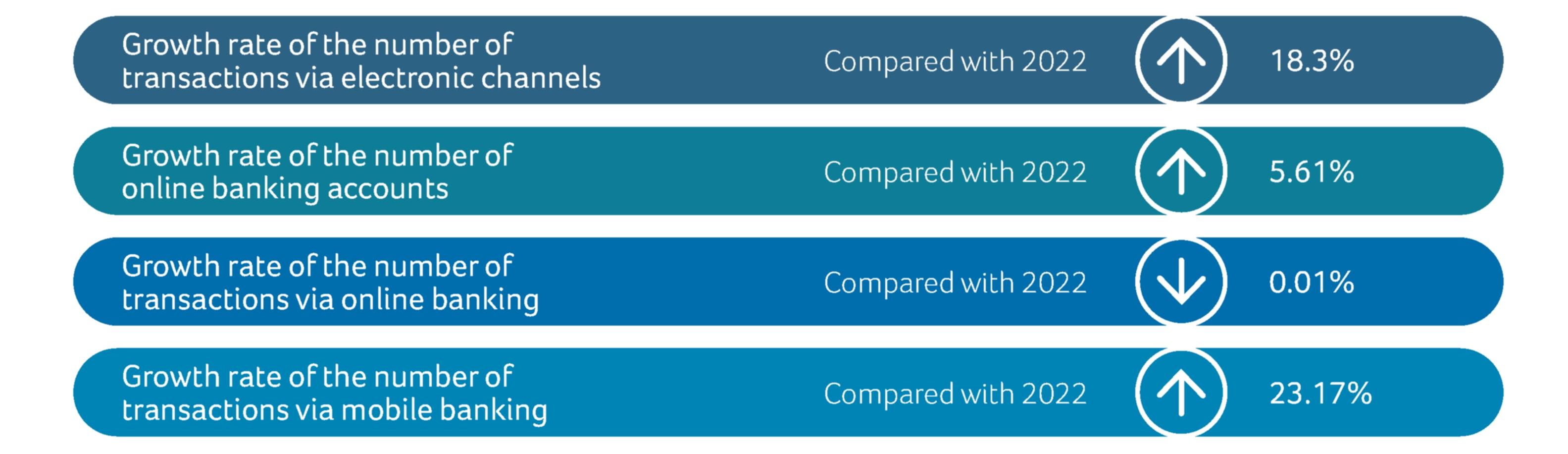 Status of usage of electronic channels in 2023: