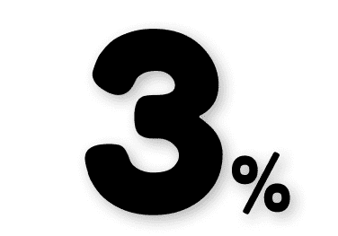 3%